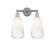 Edison Two Light Bath Vanity in Polished Chrome (405|616-2W-PC-G480-6AM)