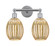 Edison Two Light Bath Vanity in Polished Chrome (405|616-2W-PC-G459-6ME)