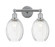 Edison Two Light Bath Vanity in Polished Chrome (405|616-2W-PC-G459-6CL)