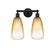 Edison Two Light Bath Vanity in Matte Black (405|616-2W-BK-G480-6AM)