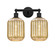 Edison Two Light Bath Vanity in Matte Black (405|616-2W-BK-G460-7ME)