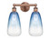 Edison Two Light Bath Vanity in Antique Copper (405|616-2W-AC-G480-6SB)