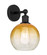 Edison One Light Wall Sconce in Matte Black (405|616-1W-BK-G483-8AM)