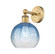 Edison One Light Wall Sconce in Brushed Brass (405|616-1W-BB-G483-8SB)