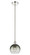 Edison One Light Mini Pendant in Polished Nickel (405|616-1S-PN-G483-8SL)