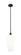 Edison One Light Mini Pendant in Matte Black (405|616-1S-BK-G456-8WH)