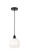 Edison One Light Mini Pendant in Oil Rubbed Bronze (405|616-1P-OB-G483-8OP)