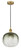Edison One Light Mini Pendant in Brushed Brass (405|616-1P-BB-G481-10SL)