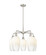 Ballston Five Light Chandelier in Satin Nickel (405|516-5CR-SN-G484-7OP)