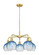 Ballston Five Light Chandelier in Satin Gold (405|516-5CR-SG-G483-8SB)