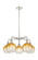Ballston Five Light Chandelier in Polished Nickel (405|516-5CR-PN-G483-8AM)