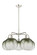 Ballston Five Light Chandelier in Polished Nickel (405|516-5CR-PN-G481-10SL)