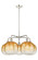 Ballston Five Light Chandelier in Polished Nickel (405|516-5CR-PN-G481-10AM)