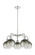 Ballston Five Light Chandelier in Polished Chrome (405|516-5CR-PC-G483-8SL)