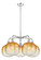 Ballston Five Light Chandelier in Polished Chrome (405|516-5CR-PC-G481-10AM)