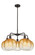 Ballston Five Light Chandelier in Oil Rubbed Bronze (405|516-5CR-OB-G481-10AM)