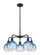 Ballston Five Light Chandelier in Matte Black (405|516-5CR-BK-G483-8SB)