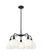 Ballston Five Light Chandelier in Matte Black (405|516-5CR-BK-G483-8OP)