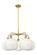 Ballston Five Light Chandelier in Brushed Brass (405|516-5CR-BB-G481-10OP)