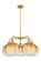 Ballston Five Light Chandelier in Brushed Brass (405|516-5CR-BB-G481-10AM)