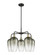 Ballston Five Light Chandelier in Black Antique Brass (405|516-5CR-BAB-G484-7SL)