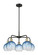 Ballston Five Light Chandelier in Black Antique Brass (405|516-5CR-BAB-G483-8SB)