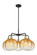 Ballston Five Light Chandelier in Black Antique Brass (405|516-5CR-BAB-G481-10AM)