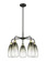 Ballston Five Light Chandelier in Black Antique Brass (405|516-5CR-BAB-G480-6SL)