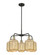 Ballston Five Light Chandelier in Black Antique Brass (405|516-5CR-BAB-G460-7ME)