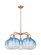 Ballston Five Light Chandelier in Antique Copper (405|516-5CR-AC-G481-10SB)