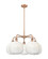 Ballston Five Light Chandelier in Antique Copper (405|516-5CR-AC-G481-10OP)