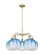 Ballston Five Light Chandelier in Antique Brass (405|516-5CR-AB-G481-10SB)