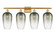 Ballston Four Light Bath Vanity in Satin Gold (405|516-4W-SG-G484-7SL)