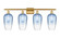 Ballston Four Light Bath Vanity in Satin Gold (405|516-4W-SG-G484-7SB)