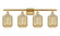 Ballston Four Light Bath Vanity in Satin Gold (405|516-4W-SG-G460-7ME)