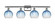 Ballston Four Light Bath Vanity in Polished Chrome (405|516-4W-PC-G483-8SB)
