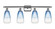 Ballston Four Light Bath Vanity in Polished Chrome (405|516-4W-PC-G480-6SB)