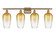 Ballston Four Light Bath Vanity in Brushed Brass (405|516-4W-BB-G484-7AM)