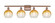 Ballston Four Light Bath Vanity in Antique Copper (405|516-4W-AC-G483-8AM)