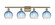 Ballston Four Light Bath Vanity in Antique Brass (405|516-4W-AB-G483-8SB)