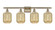 Ballston Four Light Bath Vanity in Antique Brass (405|516-4W-AB-G460-7ME)