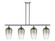 Ballston Four Light Island Pendant in Brushed Satin Nickel (405|516-4I-SN-G484-7SL)