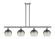 Ballston Four Light Island Pendant in Brushed Satin Nickel (405|516-4I-SN-G483-8SL)