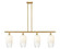 Ballston Four Light Island Pendant in Satin Gold (405|516-4I-SG-G484-7OP)