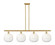 Ballston Four Light Island Pendant in Satin Gold (405|516-4I-SG-G481-10OP)