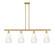 Ballston Four Light Island Pendant in Satin Gold (405|516-4I-SG-G480-6OP)