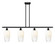 Ballston Four Light Island Pendant in Matte Black (405|516-4I-BK-G484-7OP)