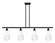 Ballston Four Light Island Pendant in Matte Black (405|516-4I-BK-G480-6OP)