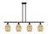 Ballston Four Light Island Pendant in Matte Black (405|516-4I-BK-G459-6ME)