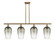 Ballston Four Light Island Pendant in Brushed Brass (405|516-4I-BB-G484-7SL)